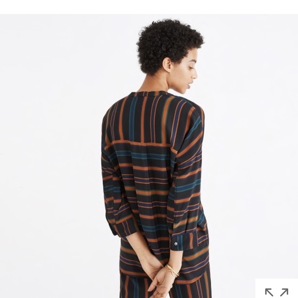 Silk Clermont Striped Shirt by Madewell - Picture 3 of 3